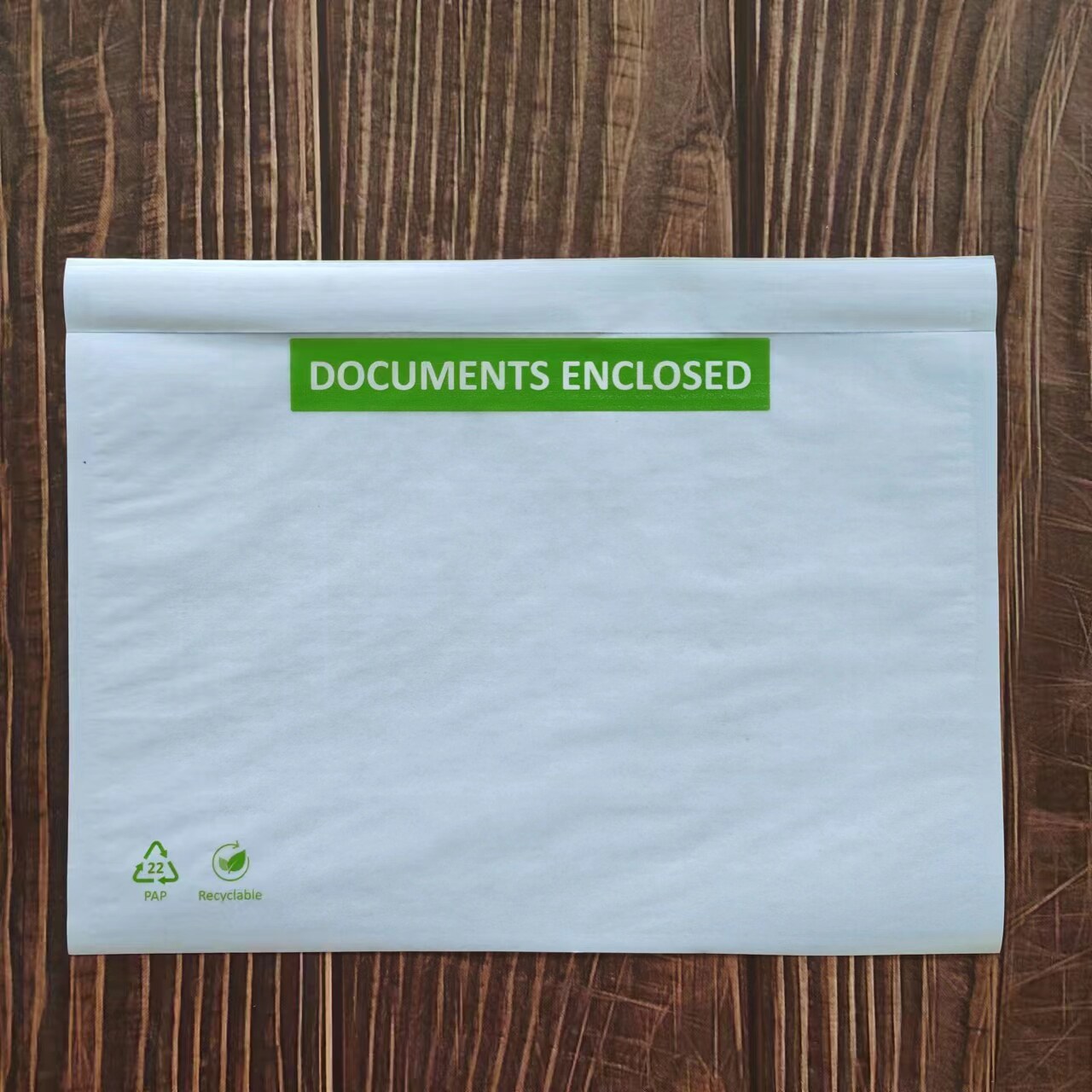 纸质背胶袋全纸质降解背胶袋单据装箱袋货运单袋发票袋纸质背胶袋