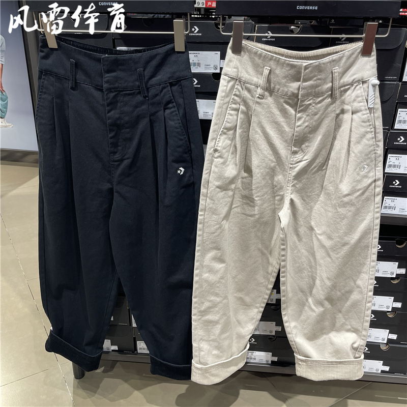 Converse女休闲九分灯芯绒长裤