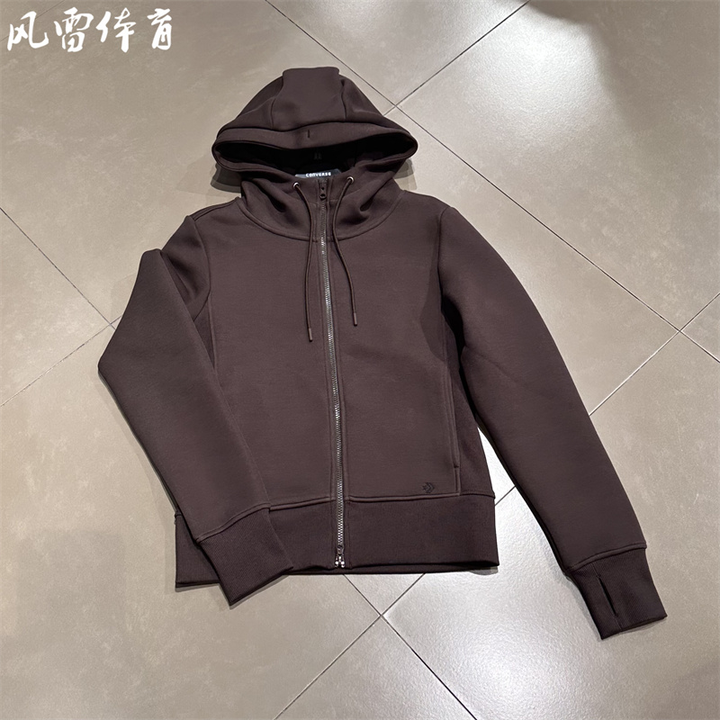 秋冬女简约复古拼接感外套