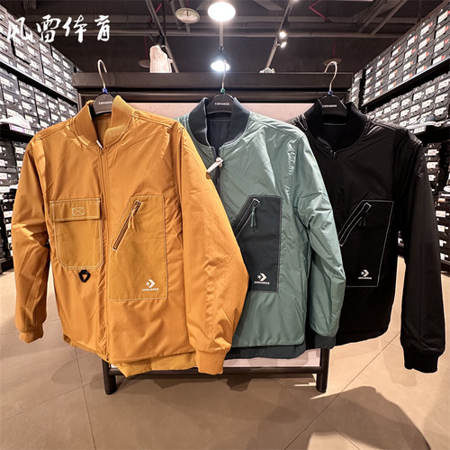 匡威男立领双面穿棉服外套