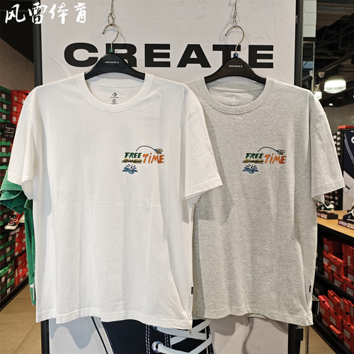 匡威男女运动休闲短袖T恤