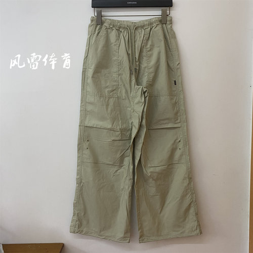 匡威女纯棉工装多袋阔腿长裤