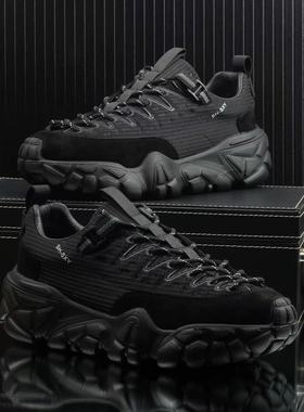 52818【加二棉 男鞋】沙丘山系列户外老爹鞋2025冬季防滑运动鞋