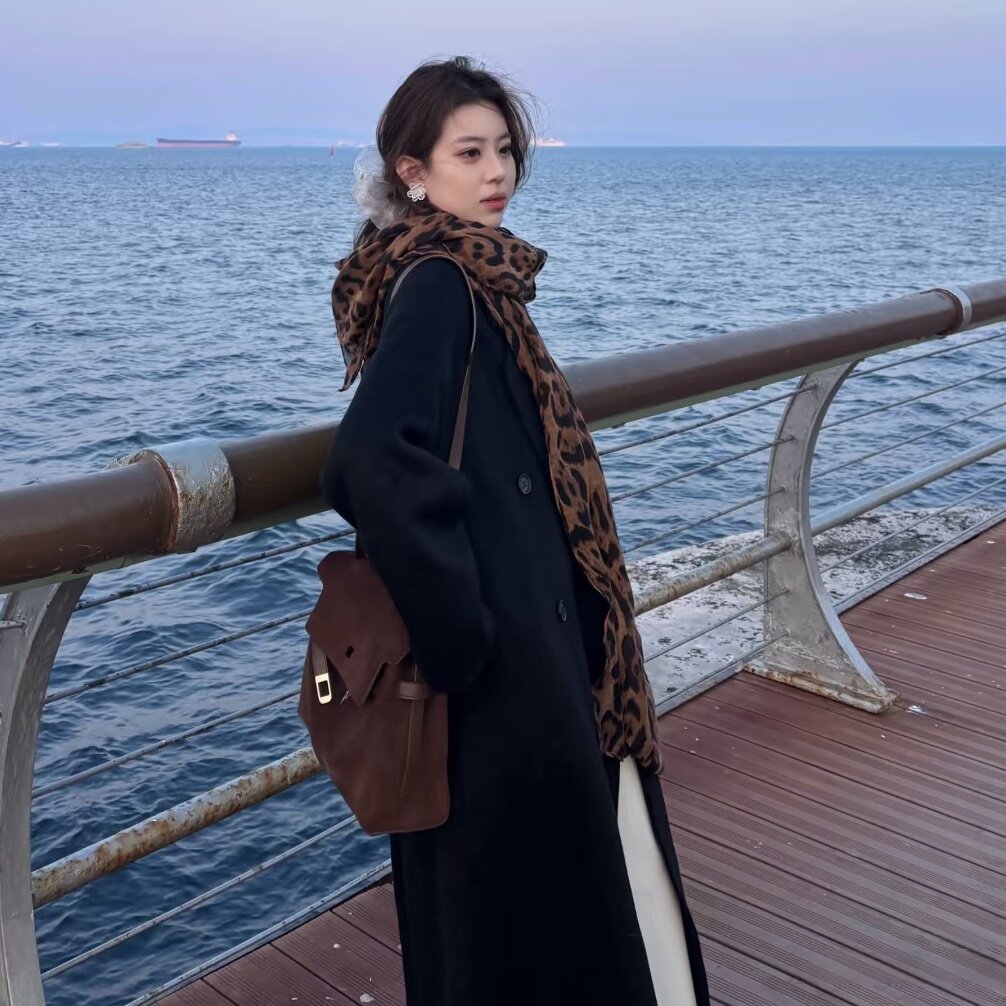 韩系复古棕色豹纹丝巾女秋冬装饰搭配长条围巾披肩系脖高级感围脖,服饰配件/皮带/帽子/围巾,围巾/丝巾/披肩,淘宝优惠券,粉丝福利购,淘宝优惠卷