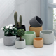 北欧简约风水泥花盆创意个性 盆栽多肉绿植花卉盆田园室内外盆栽盆