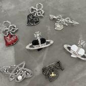 2022新款 配饰潮 服装 西太后土星星球镶钻珐琅高级胸针秋冬个性 西装