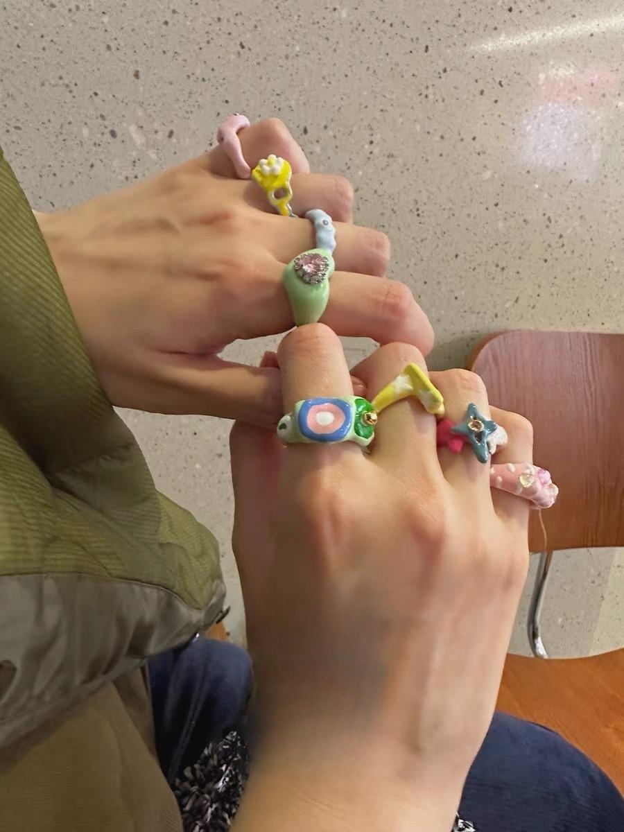 女滴油小众设计滴油戒指