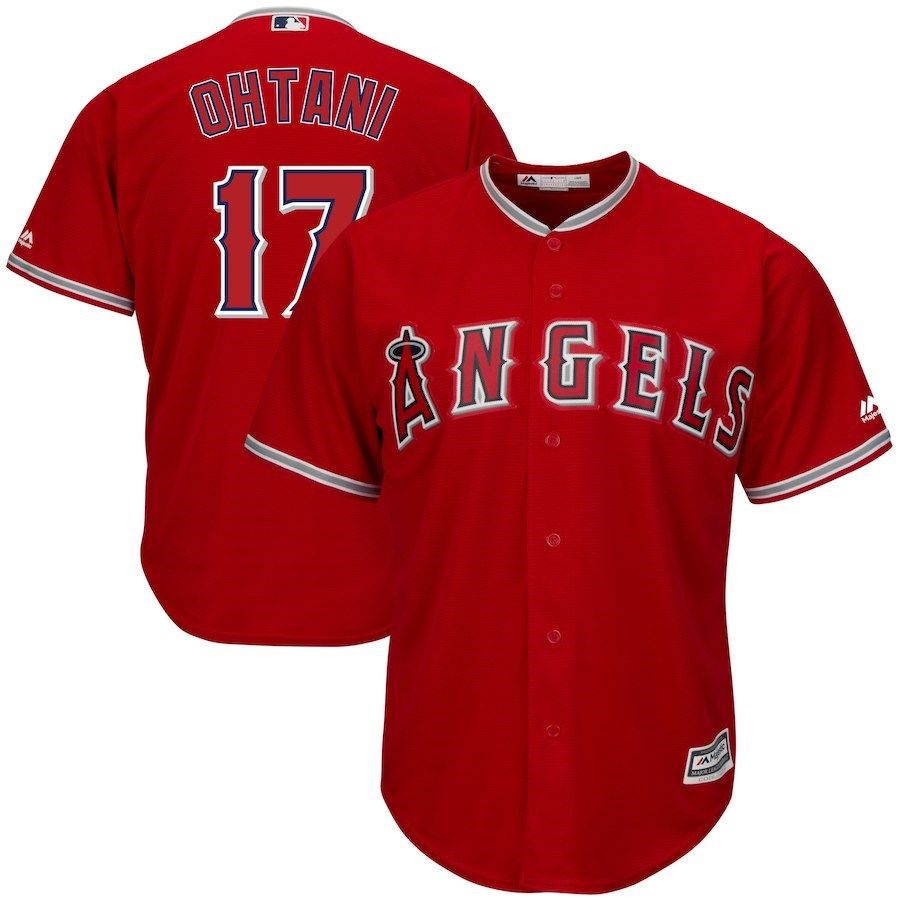 MLB 棒球大联盟 Angels #17 Ohtani 洛杉矶天使队 Majestic棒球服|ruв категории спортивный костюм/досуг одежды, движение мяч одежду, Бейсбольная форма - от Buy2taobao.com для оказания профессиональной услуги покупки агента Taobao