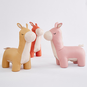 智亚小毛驴动物造型凳子家用儿童创意坐凳门口矮凳换鞋 凳小凳子