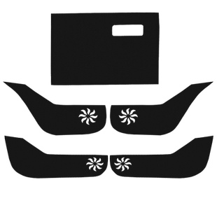 适用于大众POLO车门防踢垫PLUS汽车内饰改装车用保护贴膜用品配件