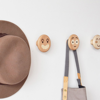 [山舍] 圆脸表情包可粘挂衣钩