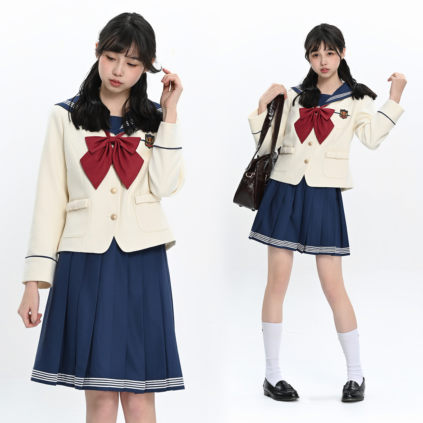 【月野HOUSE】*苹果颂歌*原创JK白三本白雪姬西式公主线收腰冬服