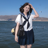 夏日感双子水手服原创自制特殊色夏服 云墨 月野HOUSE