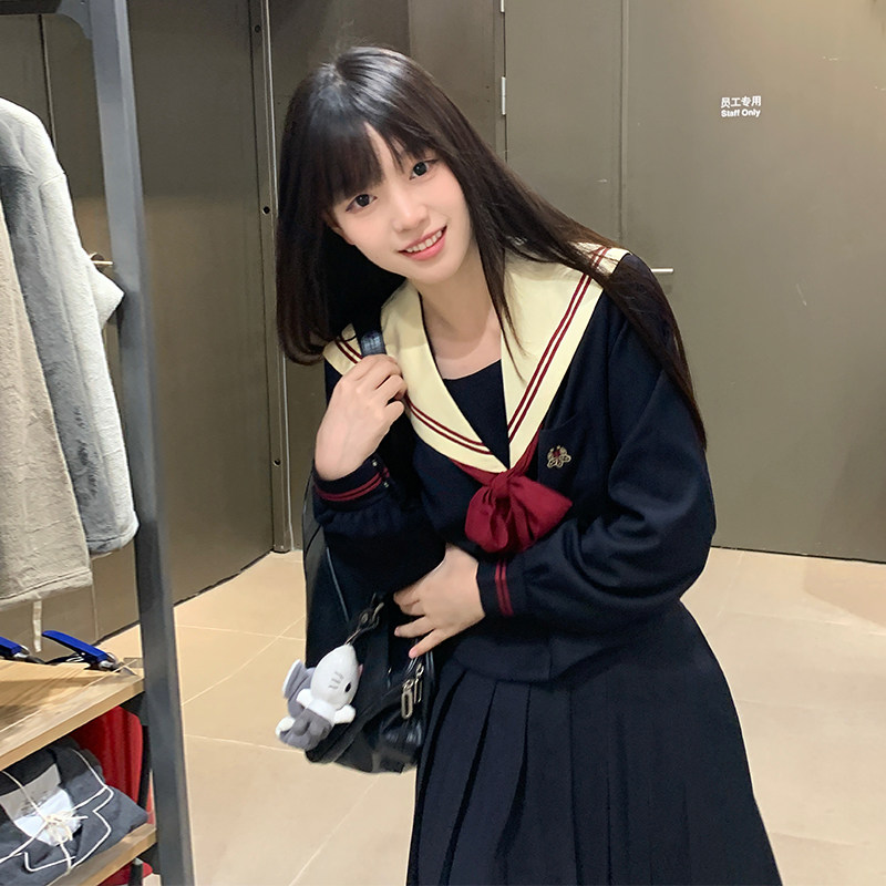 【月野HOUSE】*落枫中*原创设计冬服赤二本秋冬氛围感JK制服