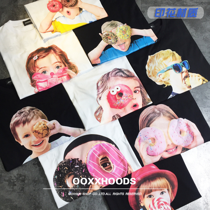 欧美可爱甜美纯棉短袖T恤宽松