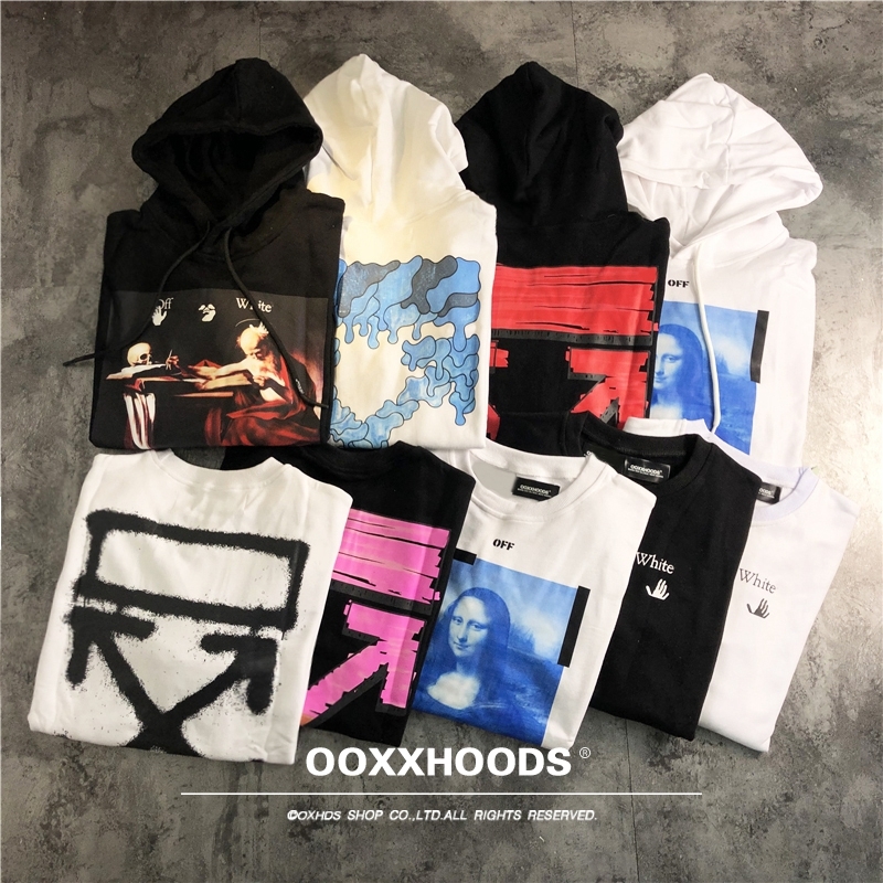 欧美个性街头斑马线几何连帽衫