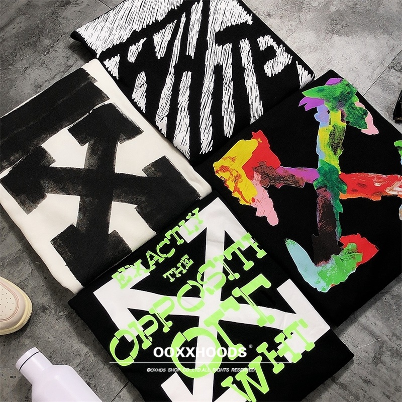 fog高街椰子春秋冬薄款打底长袖条纹几何斑马线箭头os宽松潮卫衣