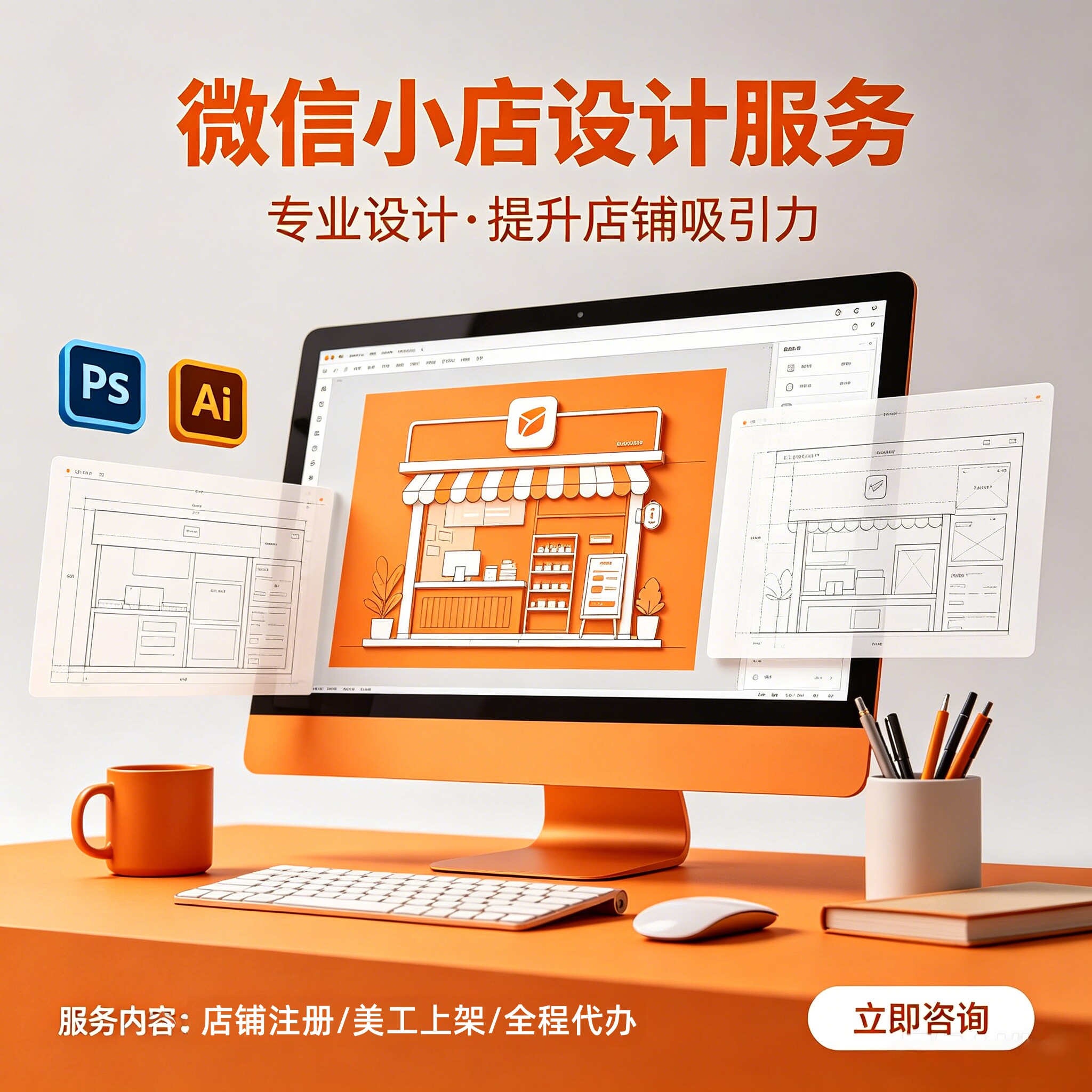 视频号小店开店我要注册网店新手怎么设计美工微信小店一条龙服务