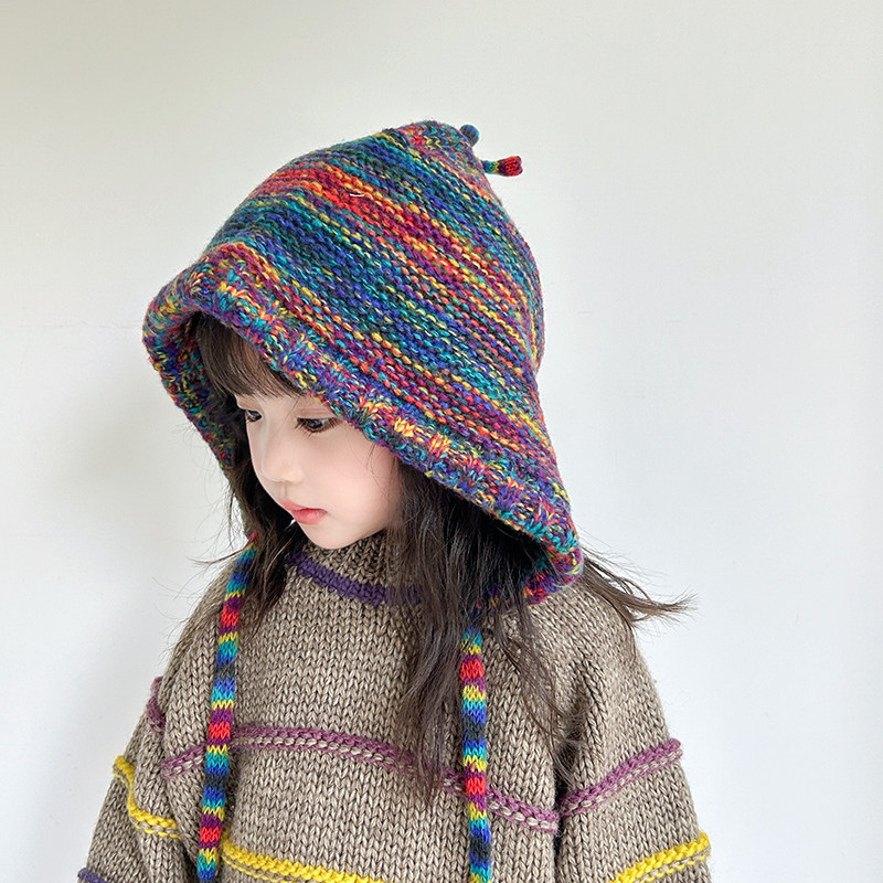 儿童帽子冬季宝宝毛线帽女孩护耳帽女童外出加厚保暖可爱超萌帽,童装/婴儿装/亲子装,帽子,淘宝优惠券,粉丝福利购,淘宝优惠卷