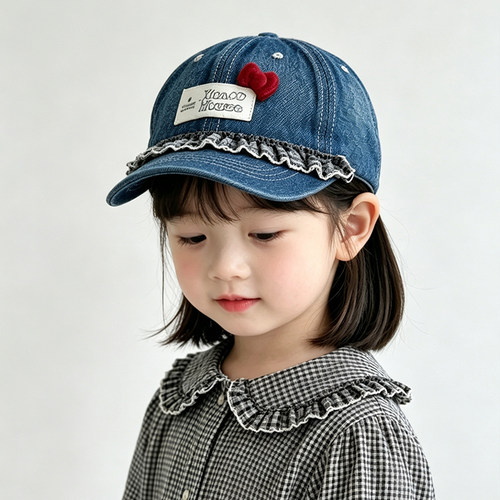 儿童帽子春秋季宝宝鸭舌帽女童遮阳防晒帽夏季薄款小孩可爱棒球帽
