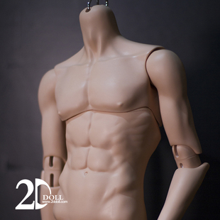 【代理专拍】2ddoll 75cm 壮叔2.0版  两段体  BJD叔体（不含头）