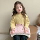 春装 洋气儿童薄款 女宝宝针织内搭圆领 2026新款 全棉女童毛衣春季