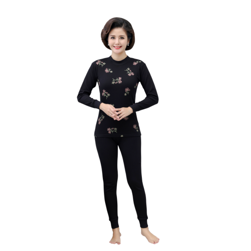 中老年女纯棉保暖内衣