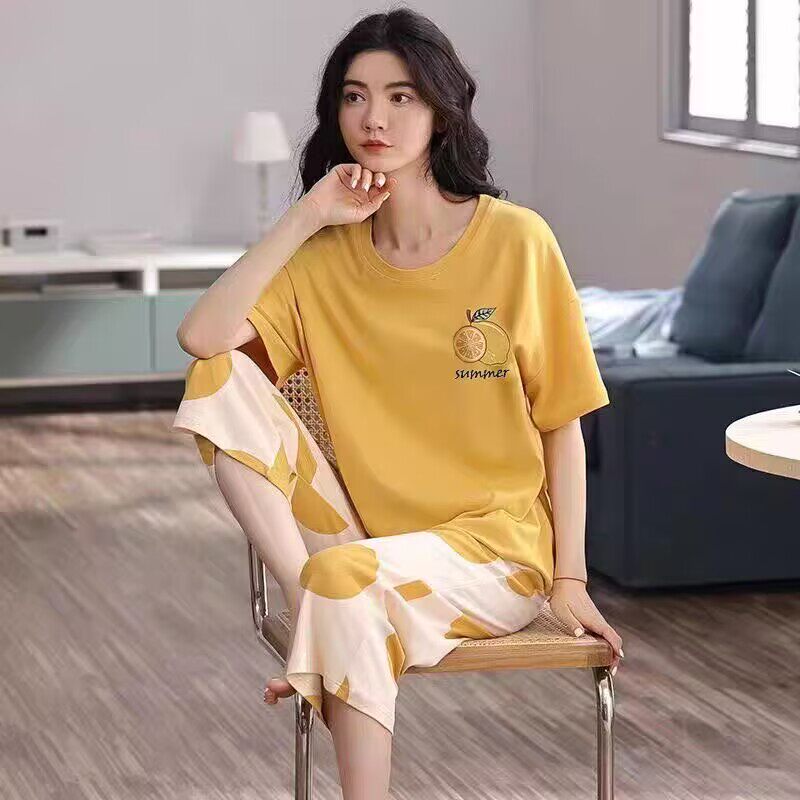 睡衣女夏款纯棉短袖2025年新款