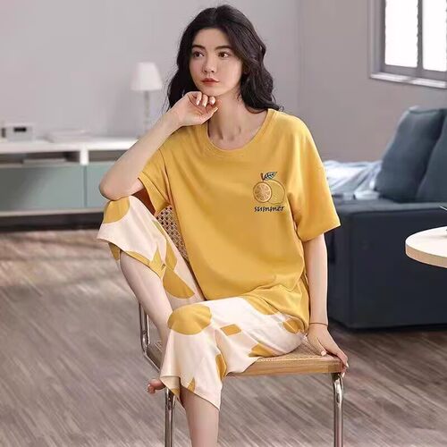 睡衣女夏款纯棉短袖2025年新款