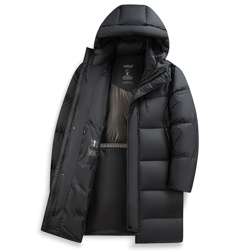 024新款冬季户外中长款鸭绒外套