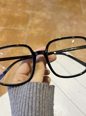 大框显脸小方形粗黑框眼镜架男韩版素颜街拍神器网红近视眼镜框女