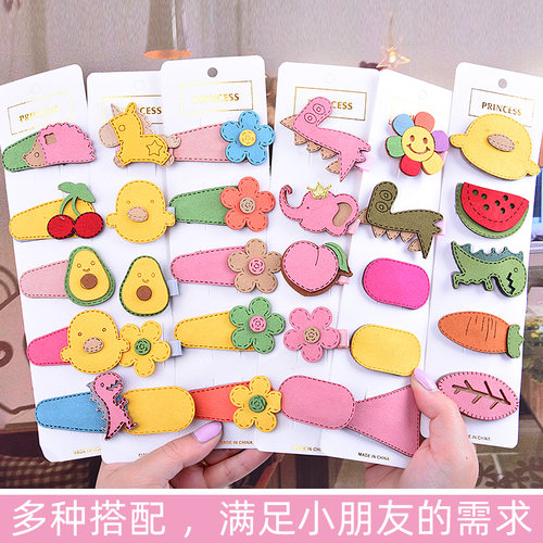 儿童可爱风发绳头饰夏季刘海夹