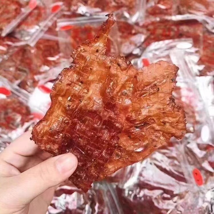 台湾现货三仁肉纸超薄猪肉脯超好吃网红零食手撕黑椒猪肉干