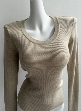 贰小小姐自制 品质很NICE~人人穿显瘦长袖毛针织衫秋冬内搭上衣女