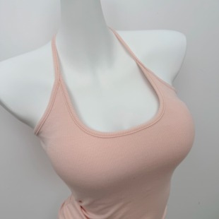 贰小小姐自制 本期bi入可拆卸胸垫挂脖美背吊带背心上衣bra瑜伽服