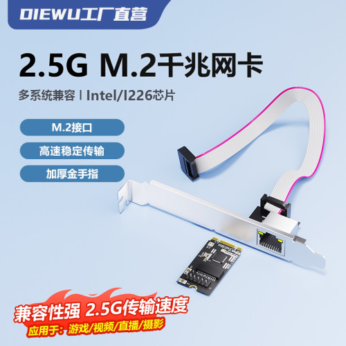 单口2..5G千兆网卡DIEWU