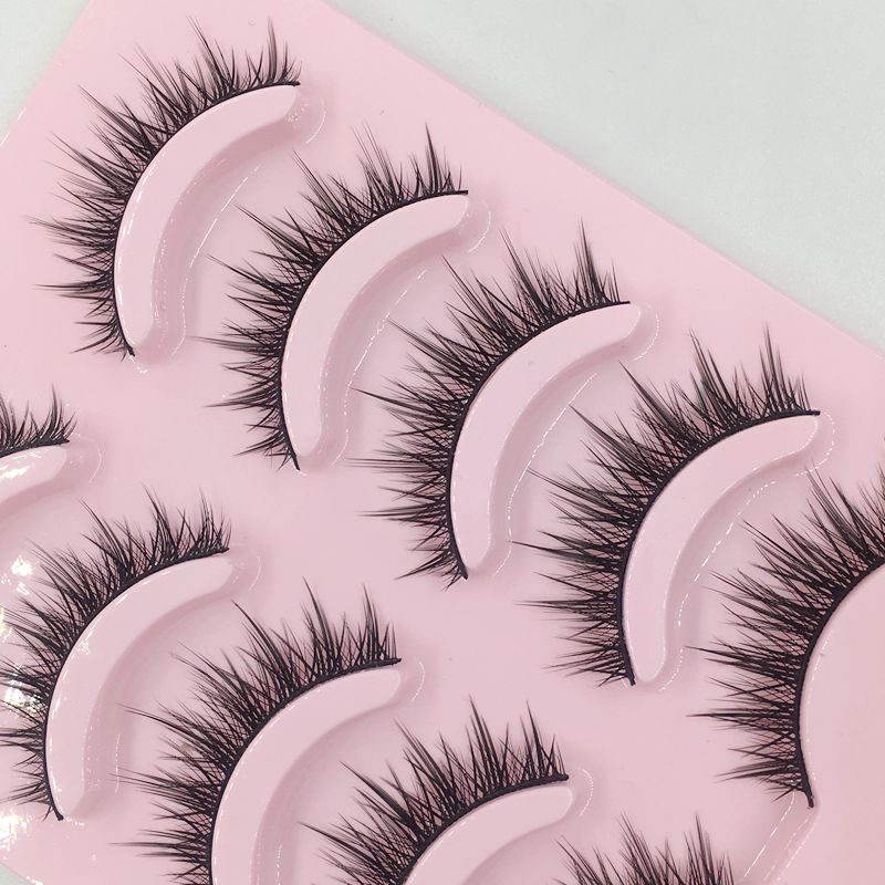 5对浓密COS假睫毛仿妆大眼芭比簇簇眼睫毛交叉舞台长款睫毛自然