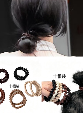 虞书欣同款波浪泡泡发绳高弹力不伤发高马尾扎发头绳低丸子头发圈