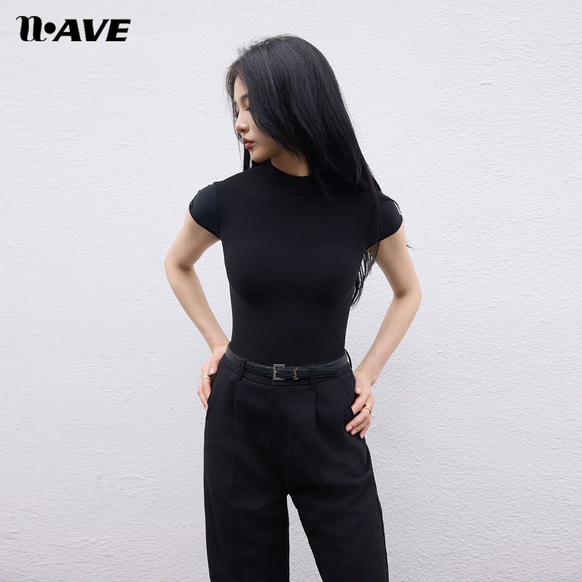 成人拉丁舞服比赛服女学生春高端无袖网纱立领短袖上衣连体舞服