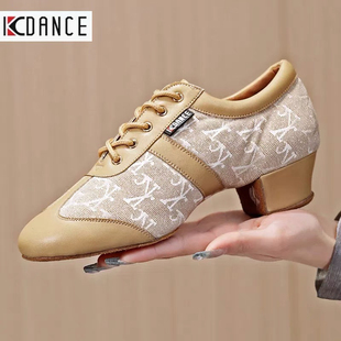 KCDANCE专业拉丁舞教师鞋女成人软底中低跟日常练习现代国标舞鞋