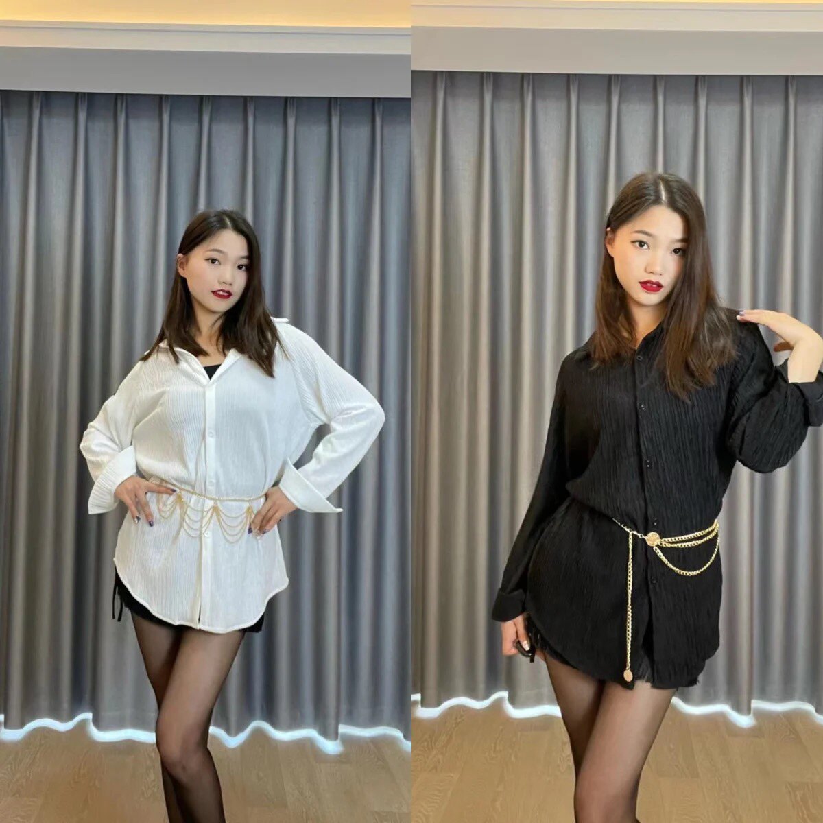拉丁舞服开衫裙百褶拉丁舞衬衫连体裙修身显瘦国标舞练功服含腰链