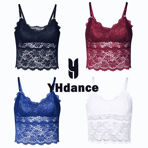 YHDANCE拉丁美背蕾丝吊带内衣带胸垫肩带可调节内搭摩登日常练舞