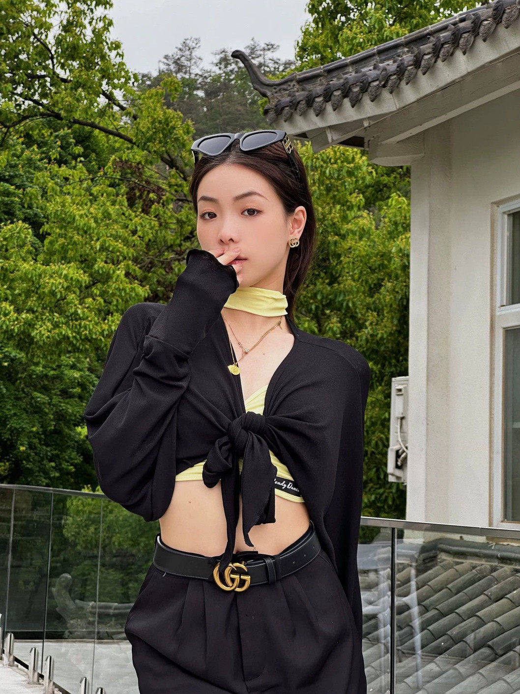拉丁舞服长袖开衫显瘦蝙蝠袖短款上衣教师百搭练舞表演教课练功服