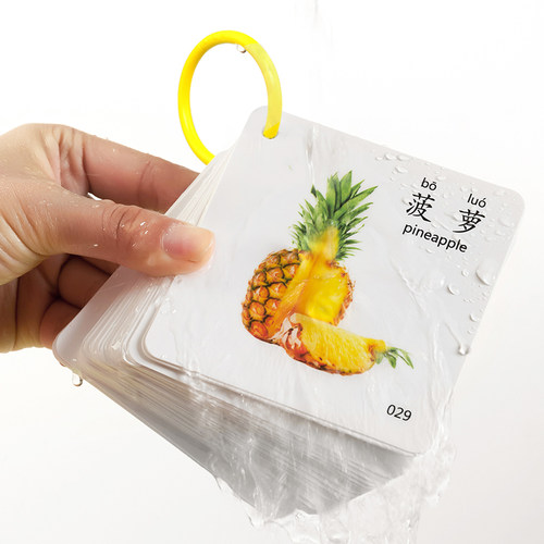 可水洗动物认知卡益智玩具撕不烂