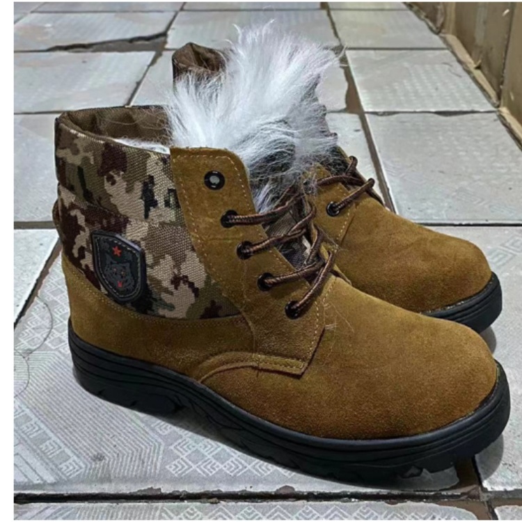 加绒加厚户外新款羊毛靴冬季防滑