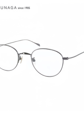 MASUNAGA 增永眼镜日本手工纯钛镜框近视眼镜架复古圆框GMS 396BT