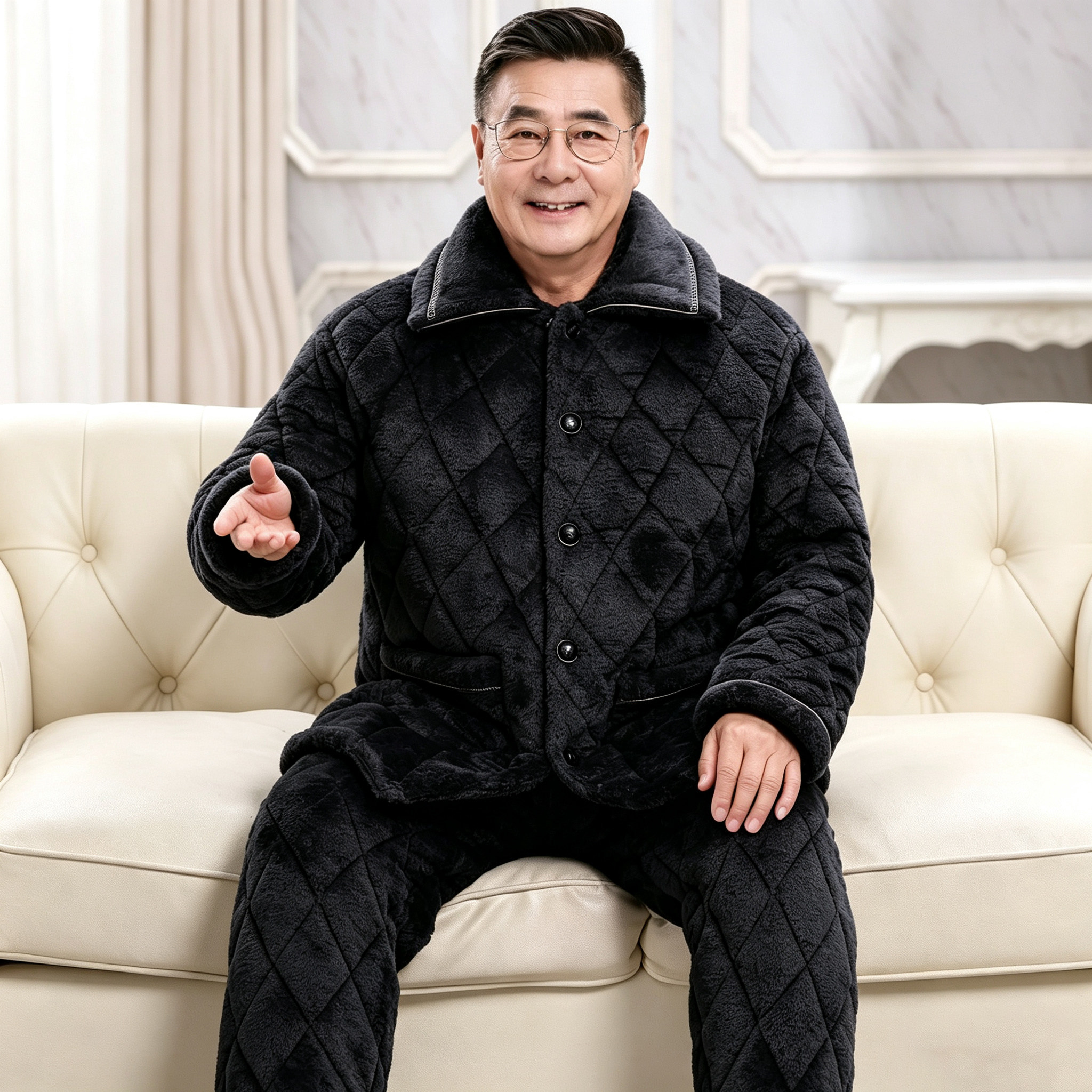 过冬全靠它三层夹棉暖到不想脱