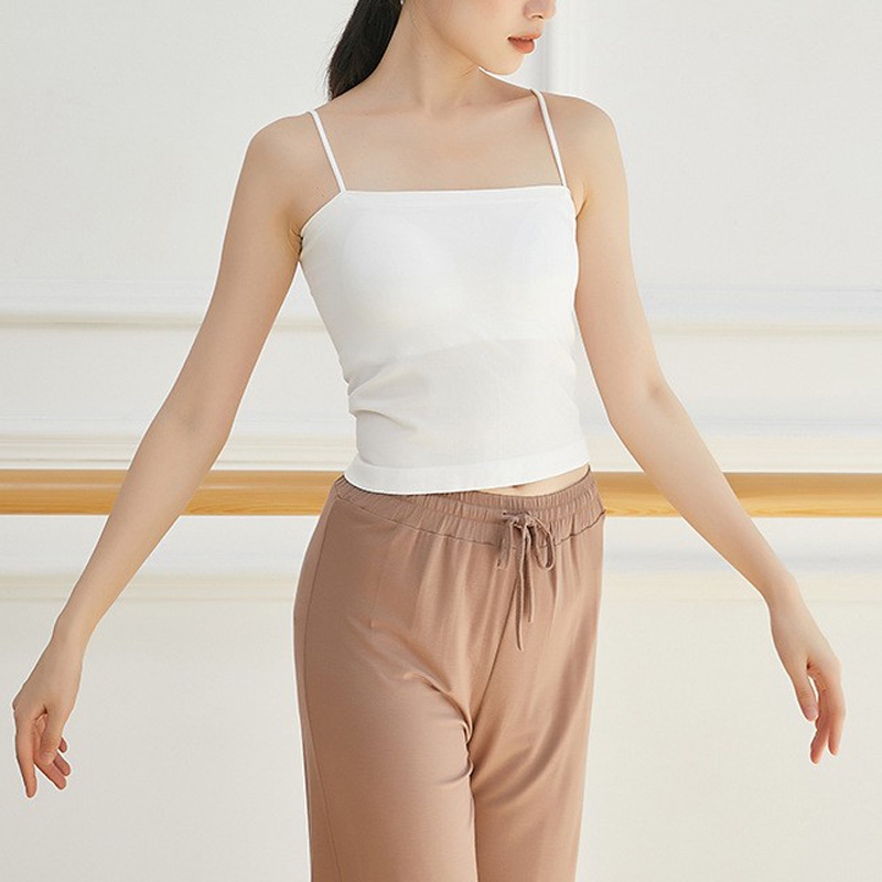 舞蹈服内搭吊带瑜伽服短款背心
