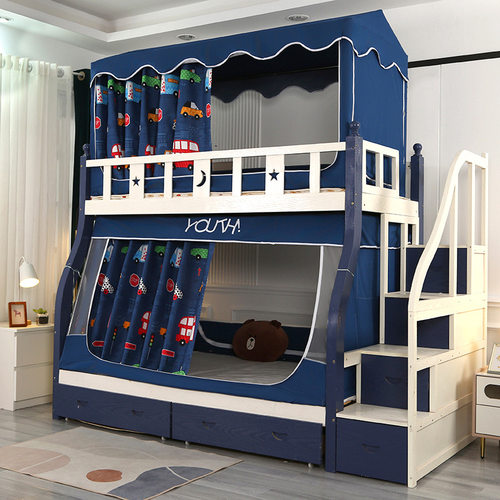 小屋款子母床蚊帐尖顶小屋