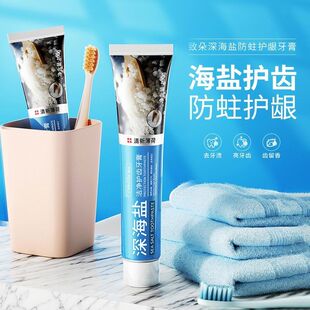 致朵深海盐防蛀护龈牙膏100g 深层清洁牙齿口腔护理清新牙膏批发